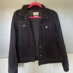 Corduroy Jacket - Black! (Large but fits like a Medium)
